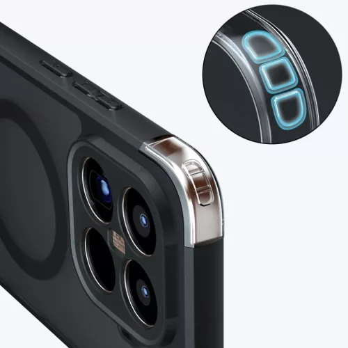 Xiaomi 15T Pro Techsuit - PureFrost MagSafe - Frosted Black tok-5949419337619 4 kép