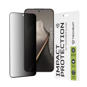   Xiaomi 15T Techsuit - 111D Privacy Full Glue - Black üvegfólia