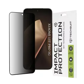 Xiaomi 15T Pro Techsuit - 111D Privacy Full Glue - Fekete üvegfólia-5949419337572 1 kép