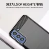  Techsuit - Karbon Szilikon - Samsung Galaxy S21 FE - Fekete tok-5949419041172 3 kép