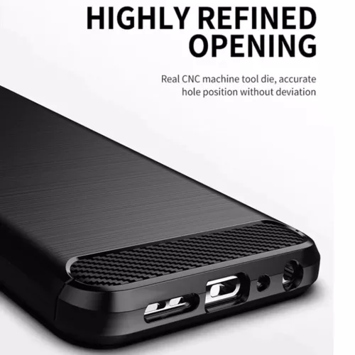 Techsuit - Karbon Szilikon - Samsung Galaxy S21 FE - Fekete tok-5949419041172 6 kép