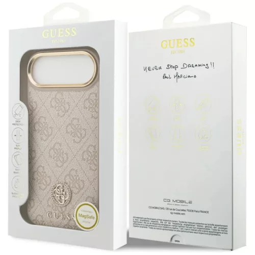  iPhone 17 Air - Pink Guess - Hardcase 4G (GUHMP17MP4GRMDEP) tok-3666339529598 7 kép