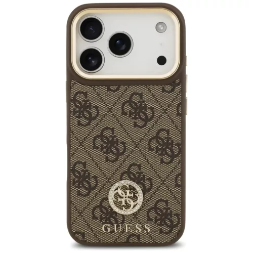  iPhone 17 Pro Barna Guess Hardcase 4G (GUHMP17LP4GRMDEW) tok-3666339529284 2 kép