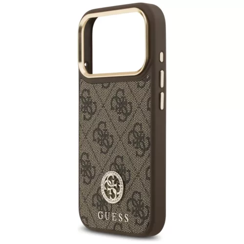  iPhone 17 Pro Barna Guess Hardcase 4G (GUHMP17LP4GRMDEW) tok-3666339529284 3 kép