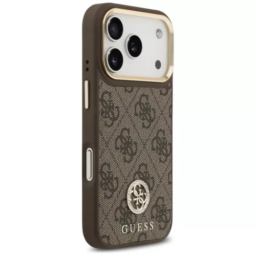  iPhone 17 Pro Barna Guess Hardcase 4G (GUHMP17LP4GRMDEW) tok-3666339529284 5 kép