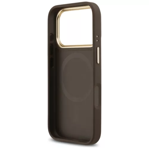  iPhone 17 Pro Barna Guess Hardcase 4G (GUHMP17LP4GRMDEW) tok-3666339529284 6 kép
