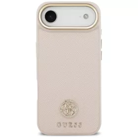 iPhone 17 Air Guess - Grained Strass Logo MagSafe (GUHMP17MPGCRMDEP) --3666339530235 2 kép