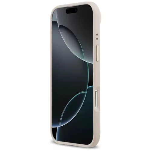 iPhone 17 Air Guess - Grained Strass Logo MagSafe (GUHMP17MPGCRMDEP) --3666339530235 5 kép