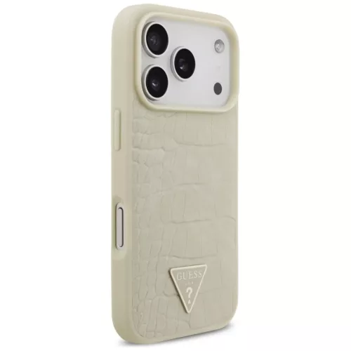 iPhone 17 Pro Guess - Croco Triangle Logo MagSafe (GUHMP17LPCRTHCD) - -3666339552527 2 kép