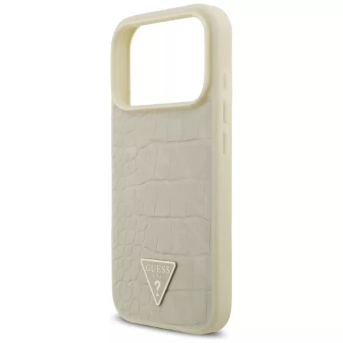 iPhone 17 Pro Guess - Croco Triangle Logo MagSafe (GUHMP17LPCRTHCD) - -3666339552527 5 kép