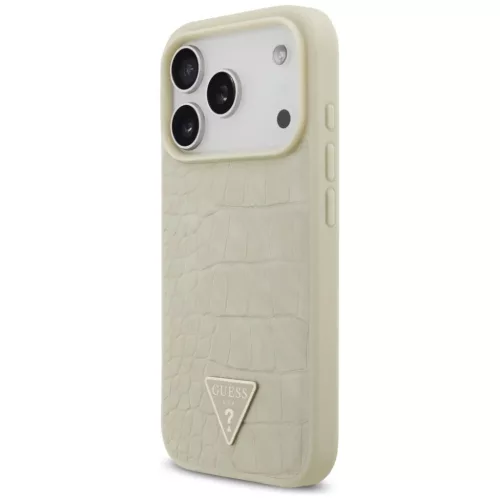 iPhone 17 Pro Guess - Croco Triangle Logo MagSafe (GUHMP17LPCRTHCD) - -3666339552527 6 kép