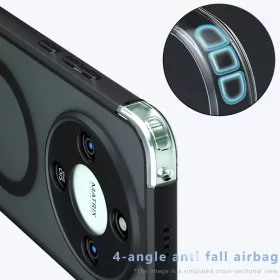 Honor Magic8 Lite Frosted Black Techsuit - PureFrost MagSafe tok-5949419338999 2 kép