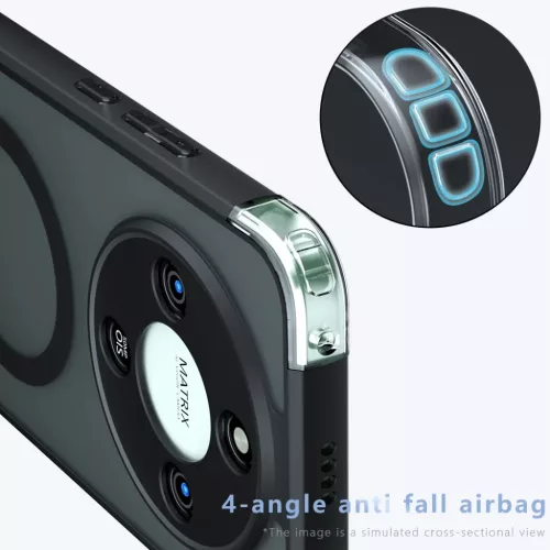 Honor Magic8 Lite Frosted Black Techsuit - PureFrost MagSafe tok-5949419338999 2 kép