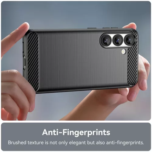 Samsung Galaxy S26 Fekete Techsuit Carbon Silicone tok-5949419338968 3 kép