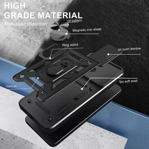 Samsung Galaxy S26 Fekete Techsuit CamShield Series tok-5949419338937 6 kép