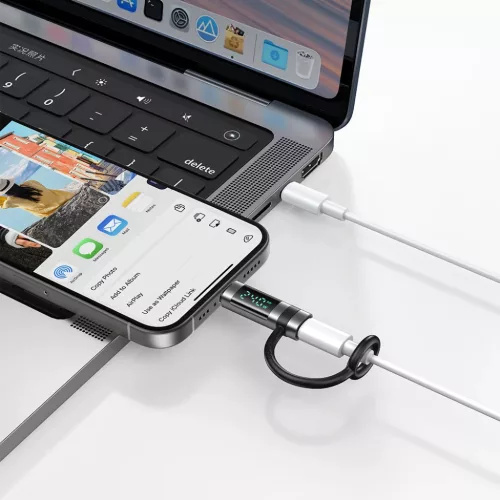 Adapter Mcdodo OT-2620 - Szilikon akasztóval, alumíniumötvözet, US-6921002626200 6 kép