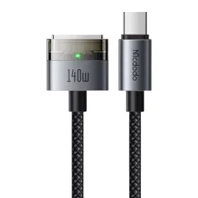   USB-C to MagSafe 3 Mcdodo Magnetic Cable (CA-2071), 140W, LED kijelző, 2m - Fekete