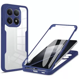   Xiaomi 15T Kék Techsuit - ColorVerse 360 sorozat + Képernyővédő tok