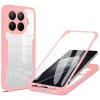 Xiaomi 15T Pro Techsuit - ColorVerse 360 Sorozat + Képernyővédő - Pink tok