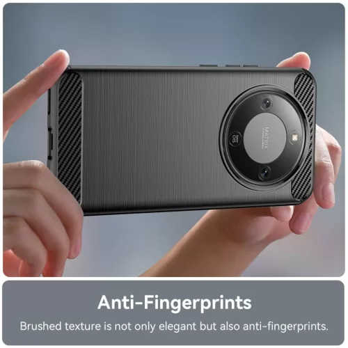 Honor Magic8 Lite Fekete Techsuit Carbon Silicone tok-5949419339729 4 kép