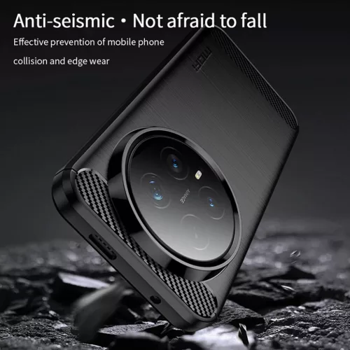 Honor Magic8 Pro Fekete Techsuit Carbon Silicone tok-5949419339668 4 kép