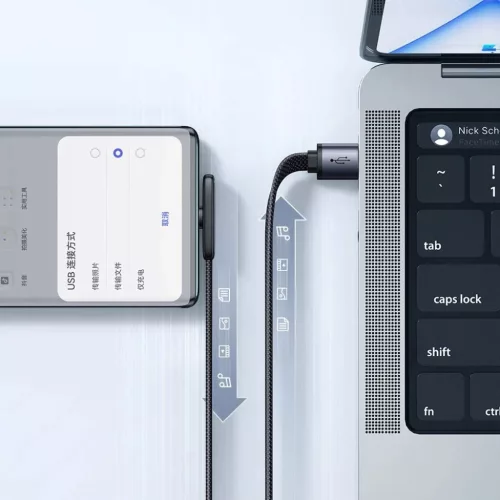 Mcdodo USB-C to USB-A 90 fokos kialakítás, 100W, LED kijelző, 1.2m -6921002633406 5 kép