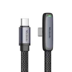   Data Cable Mcdodo (CA-3360) - USB-C - USB-C, 90 fokos dizájn, 100W, LED kijelző, 1.2m - Fekete