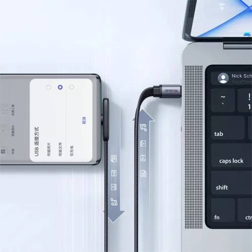 Data Cable Mcdodo (CA-3360) - USB-C - USB-C, 90 fokos dizájn, 100W, L-6921002633604 5 kép