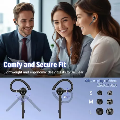 Bluetooth Headset Techsuit TalkZen (G9) - HandsFree, Bluetooth 5.1, Du-5949419340114 6 kép