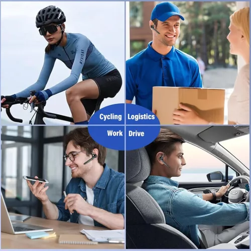 Bluetooth Headset Techsuit TalkZen (G9) - HandsFree, Bluetooth 5.1, Du-5949419340114 7 kép