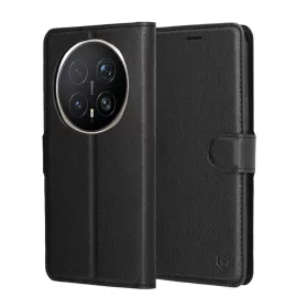 Honor Magic8 Pro Fekete Techsuit - Leather Folio tok.