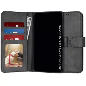  Samsung Galaxy S26 Plus Fekete Techsuit Diary fliptok