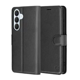 Samsung Galaxy S26 Fekete Techsuit Bőr Fliptok