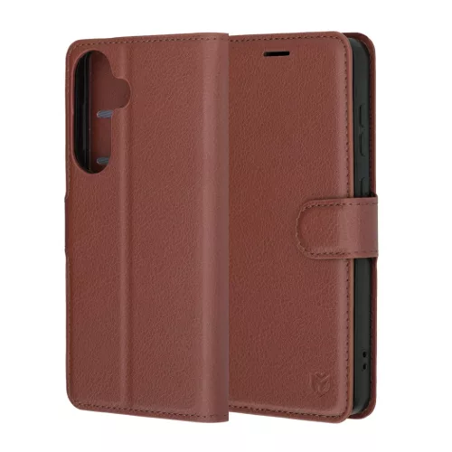Samsung Galaxy S26 Barna Techsuit Bőrcsukható fliptok-5949419343405 6 kép