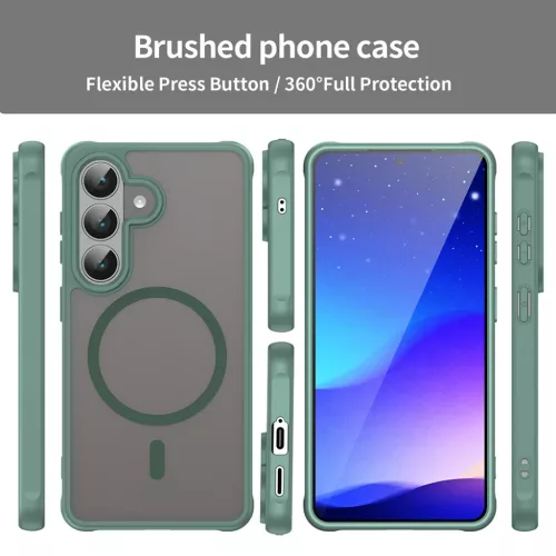 Samsung Galaxy S26 Techsuit - HaloFrost II MagSafe - Zöld tok-5949419342019 6 kép