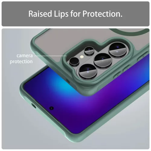 Samsung Galaxy S26 Ultra Zöld Techsuit HaloFrost II MagSafe tok-5949419341920 5 kép