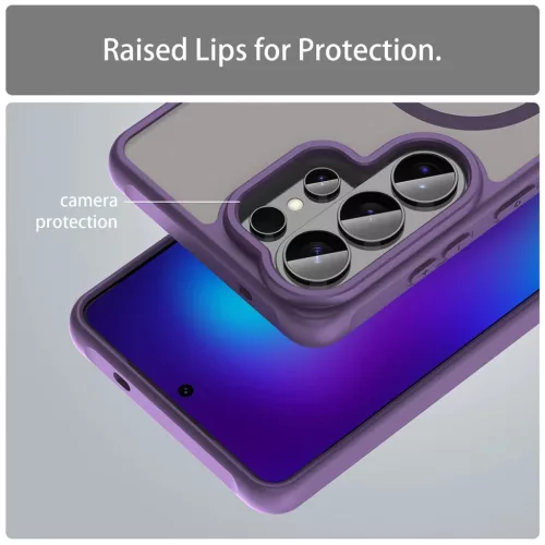 Samsung Galaxy S26 Ultra Purple Techsuit - HaloFrost II MagSafe tok-5949419341883 3 kép