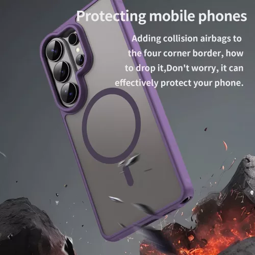 Samsung Galaxy S26 Ultra Purple Techsuit - HaloFrost II MagSafe tok-5949419341883 5 kép
