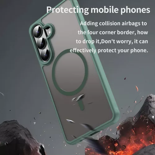 Samsung Galaxy S26 Plus Techsuit - HaloFrost II MagSafe - Green tok-5949419341838 6 kép