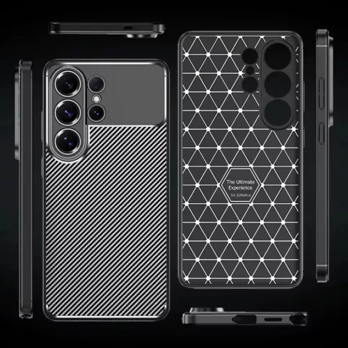 Samsung Galaxy S26 Ultra Fekete Techsuit CarbonFiber tok-5949419341234 2 kép