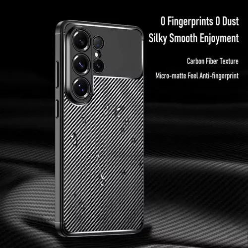 Samsung Galaxy S26 Ultra Fekete Techsuit CarbonFiber tok-5949419341234 4 kép