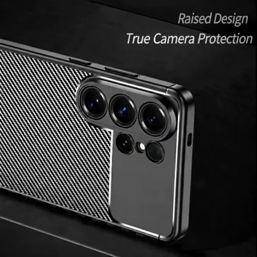 Samsung Galaxy S26 Ultra Fekete Techsuit CarbonFiber tok-5949419341234 5 kép
