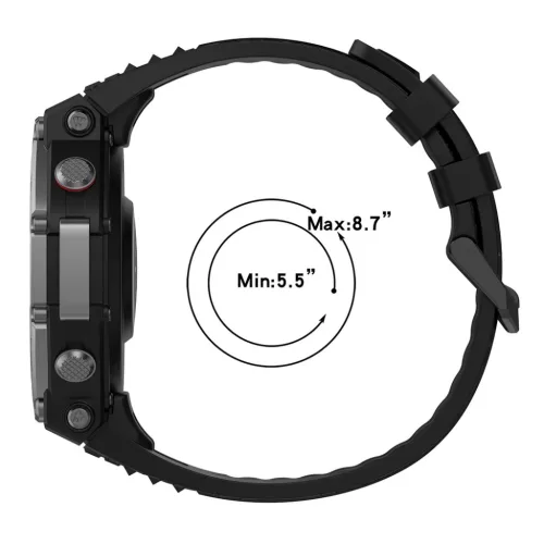 Amazfit T-Rex 3 Fekete Techsuit Watchband (W067) szíj-5949419340923 3 kép