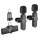 Wireless Lavalier Microphones Trophy (BFK12) - 2.4Ghz, Type-C, Lightning, 70mAh - Fekete Borofone - (2 pack)