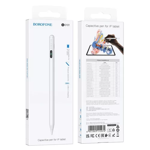 iPad Fehér Borofone Active Capacitive Stylus Pen (BG101) digitális k-6941991115974 4 kép