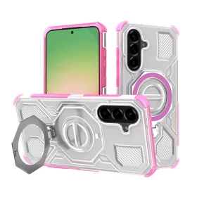   Samsung Galaxy A56 5G Pink Transparent Techsuit - Carbon Shield PRO tok