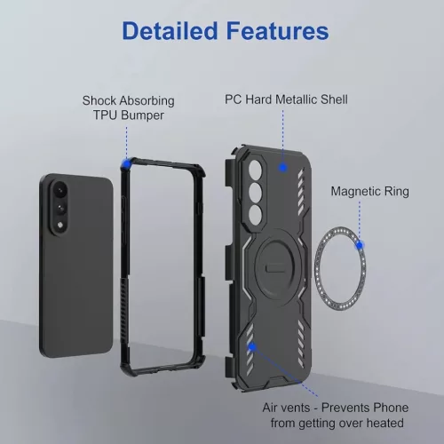 Xiaomi 15T Pro Techsuit ArmorMag tok - Fekete-5949419344136 6 kép