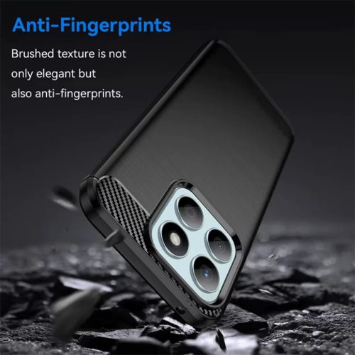 Honor 400 Smart / X7d 4G Fekete Techsuit - Carbon Silicone tok-5949419343993 2 kép