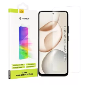   Honor 400 Smart / X7d 4G Átlátszó Techsuit - Clear Vision Glass üvegfólia