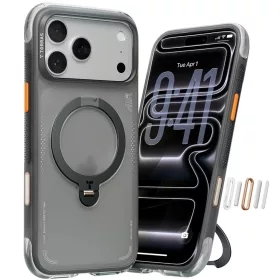 iPhone 17 Pro Torras Ostand Spin Air Series Shadow Black tok-6938075680145 1 kép